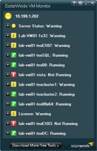 SolarWinds VM Monintor screenshot